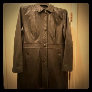 EUC Beautiful Leather coat